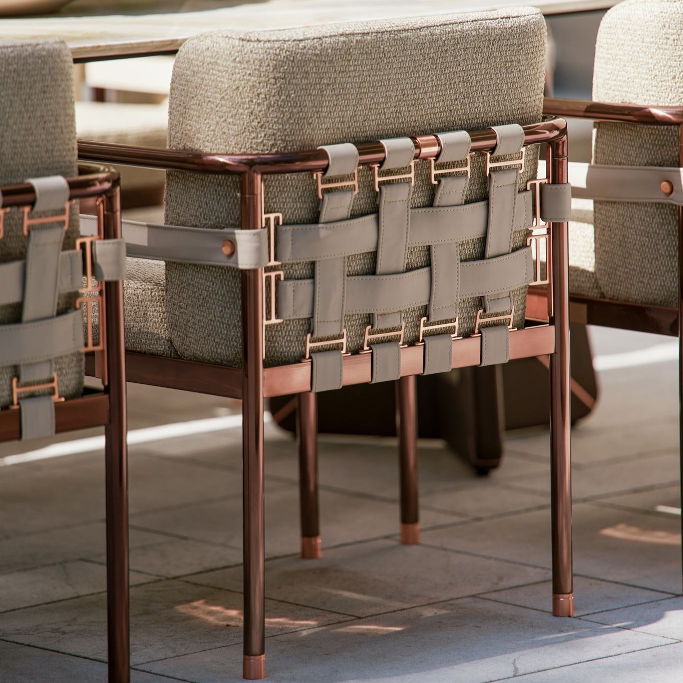 EQUESTRE DINING CHAIR -BACK DETAIL EQUESTRE DINING CHAIR -BACK DETAIL