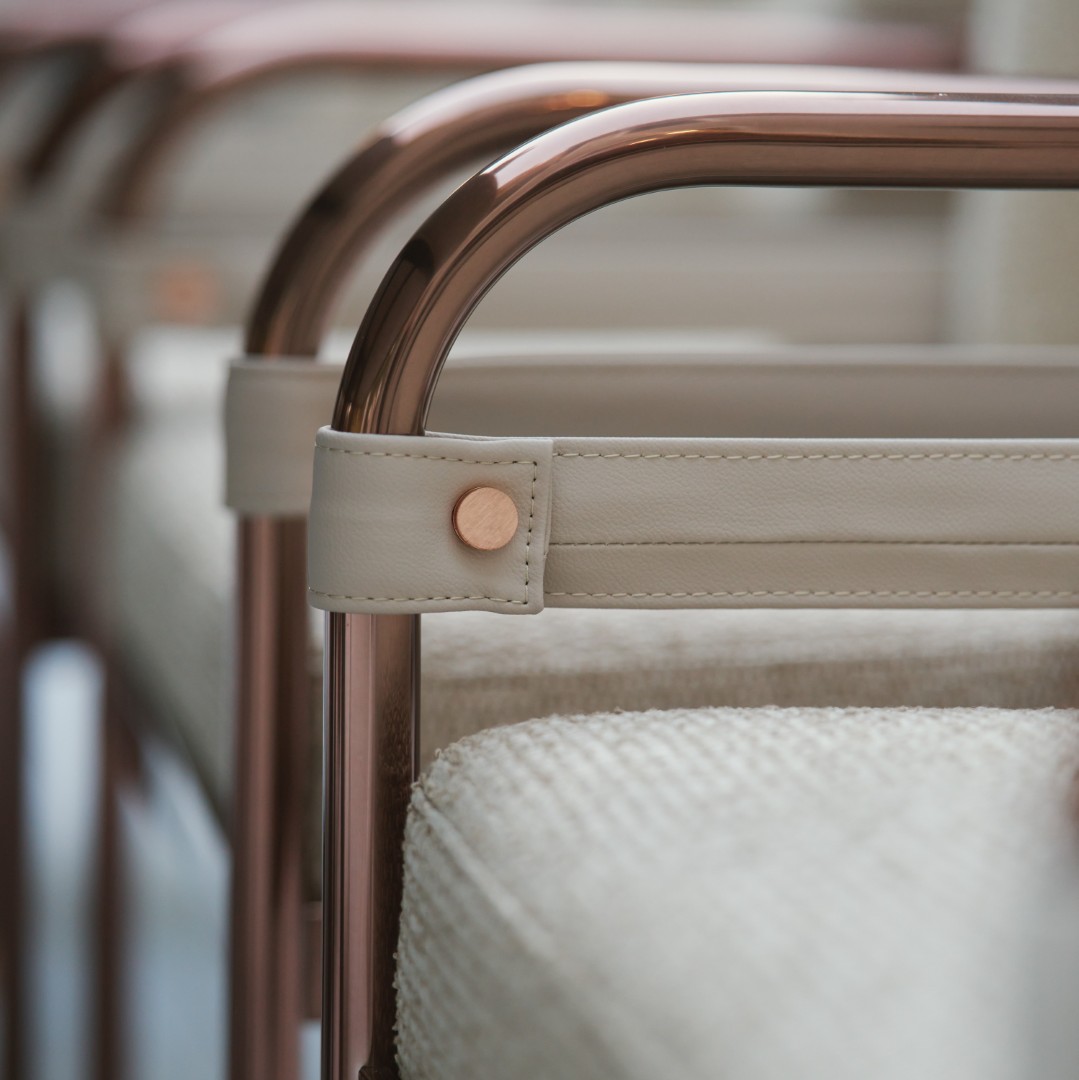 Équestre Dining Chair – Arm detail Équestre Dining Chair – Arm detail